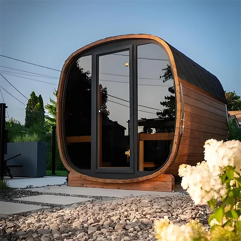 Outdoor Cube Sauna Room (10) Outdoor Cube Sauna Room (10)